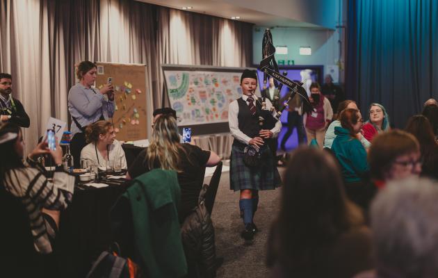 Young piper at the ERYP